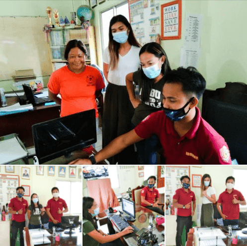 Software training at Brgy. Burgos